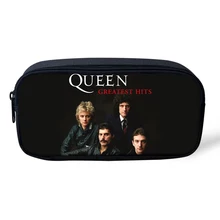 Best Price HaoYun Fashion Pencil Case Queen Band Printing Primary Students Pen Bags Cool Band Designer Women's Travel Organise Beauticans Best Price HaoYun Fashion Pencil Case Queen Band Printing Primary Students Pen Bags Cool Band Designer Women's Travel Organise Beauticans