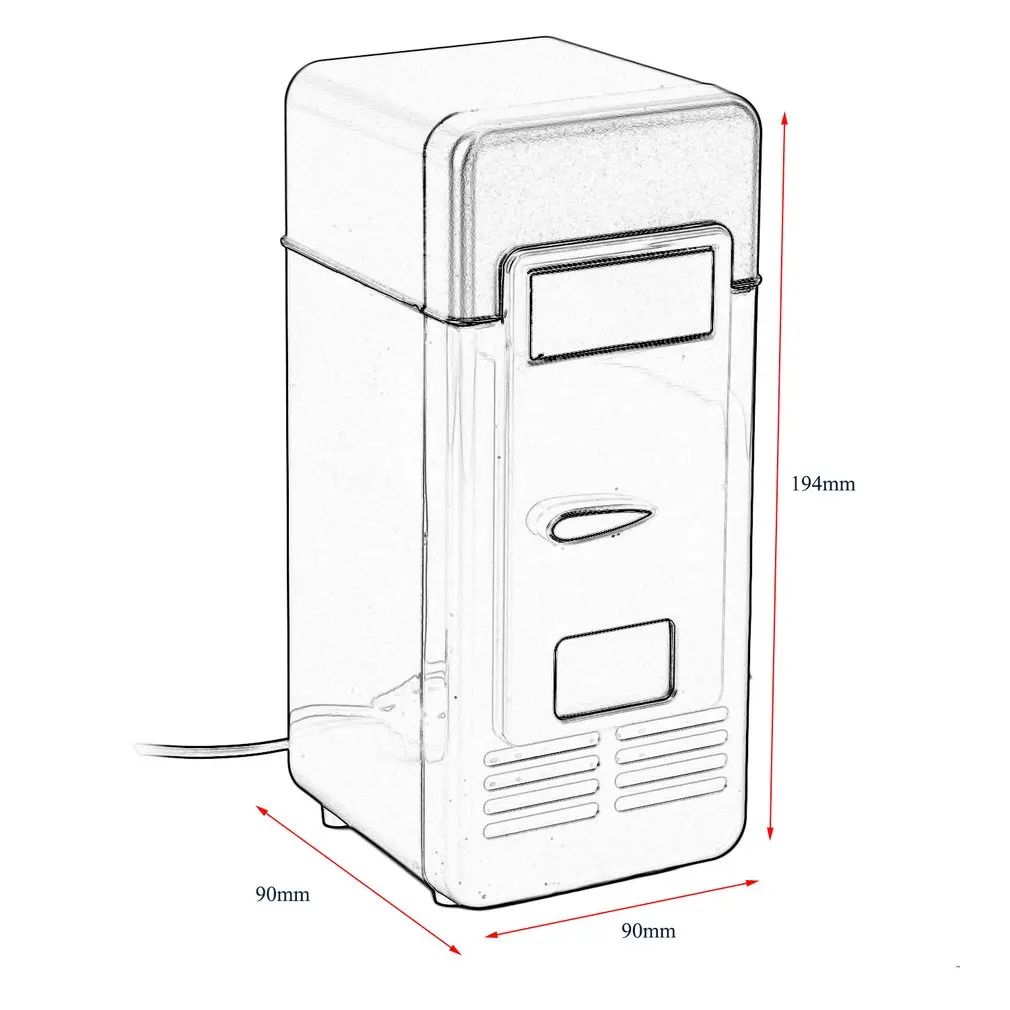 cooluli classic 4 liter small mini fridge 5V 10W Mini Car Refrigerator USB Multi-Function Home Travel Vehicular Fridge Dual-use Box Cooler Warmer Refrigerator For Car mini travel fridge