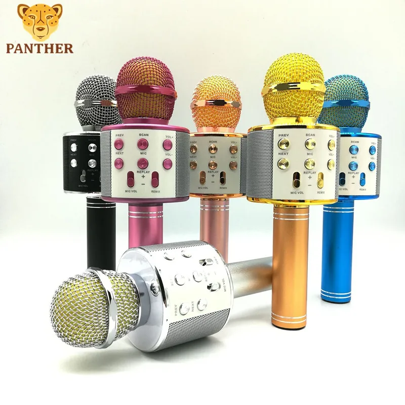 

Karaoke Bluetooth Wireless Microphone 3in1 Portable Handheld Mic Speaker Machine Compatible iPhone PC and all Smartphones