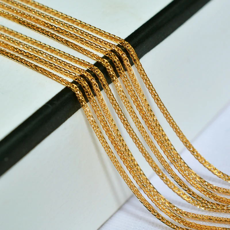 Женское Ожерелье из 18-каратного желтого золота NYMPH ювелирные изделия настоящего