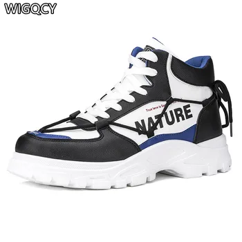 

2020 autumn new men's high top casual sneakers men's Martin boots comfortable cotton shoes non-slip men shoes botas hombre W482
