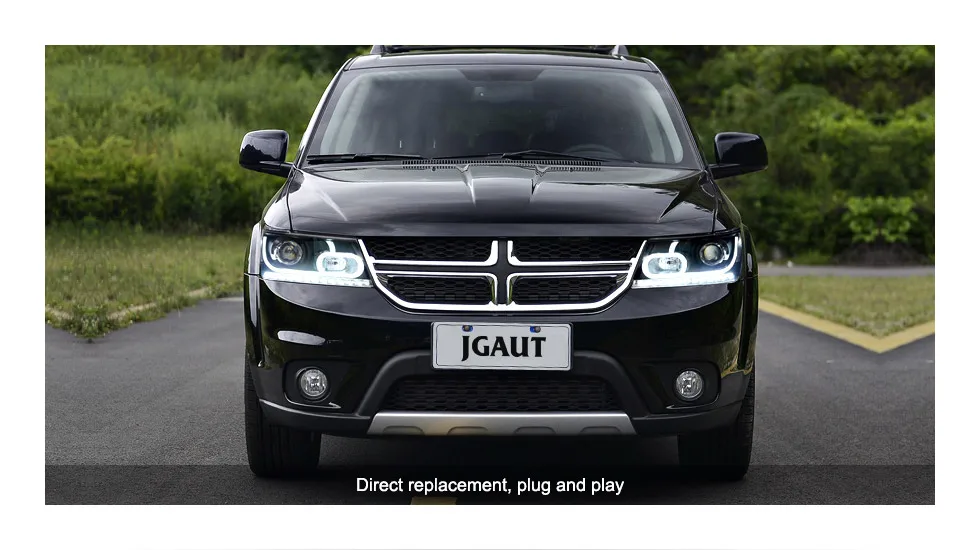 Автомобильная сборка головной лампы для Dodge Journey фары 2009- светодиодный фонарь DRL Объектив Двойной Луч Биксенон HID Q5 весь комплект
