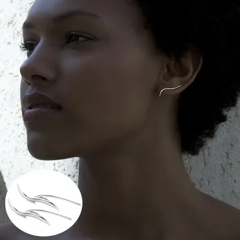 

925 Sterling Silver Stud Earrings for Women Gril Kids Bijoux Fashion Jewelry Pendientes Mujer Moda eh1341