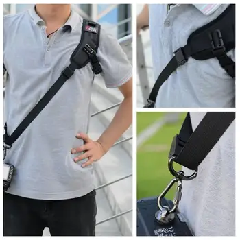 

1PC High Quality Focus F-1 Black Quick Carry Speed DSLR For Camera Sling Strap Neck Belt Shoulder Soft Sling Y8J4