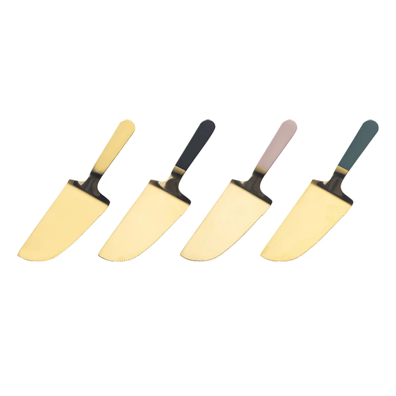 Stainless Steel Toothed Pizza Shovel Cake Butter Cheese Ice Cream Dessert Cutter Food Cake Spatula Shovels Kitchen Baking Tools