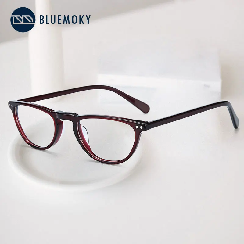 BLUEMOKY оправа для очков, женские очки, оправа для оптических линз, ацетатные очки для близорукости, модные очки кошачий глаз BT3028