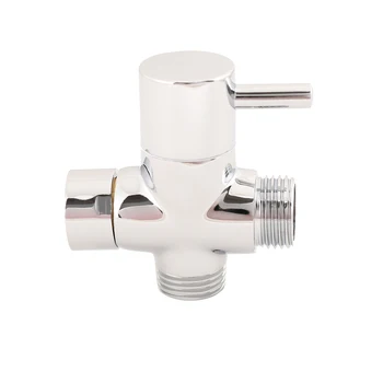 

3 Way T-adapter Brass G1/2" Tee Connector With Shut off Valve Shower Diverter for Bath Toilet Bidet Sprayer Shower Head