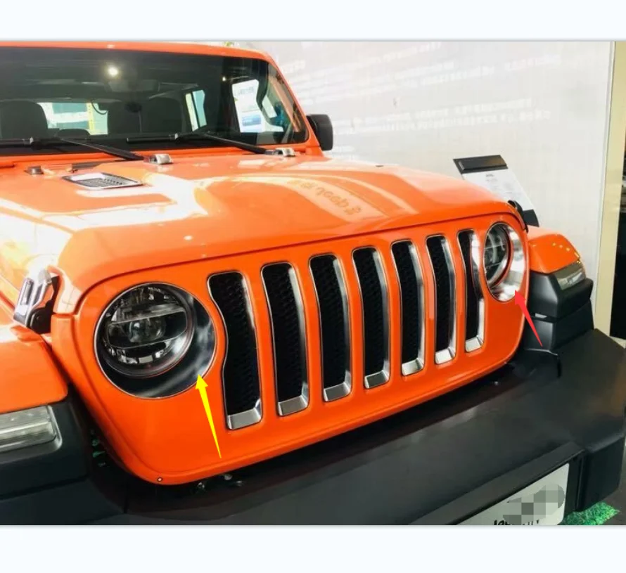 Для Jeep Wrangler 2018 Высокое качество ABS фара яркая рамка декоративная Автомобильные