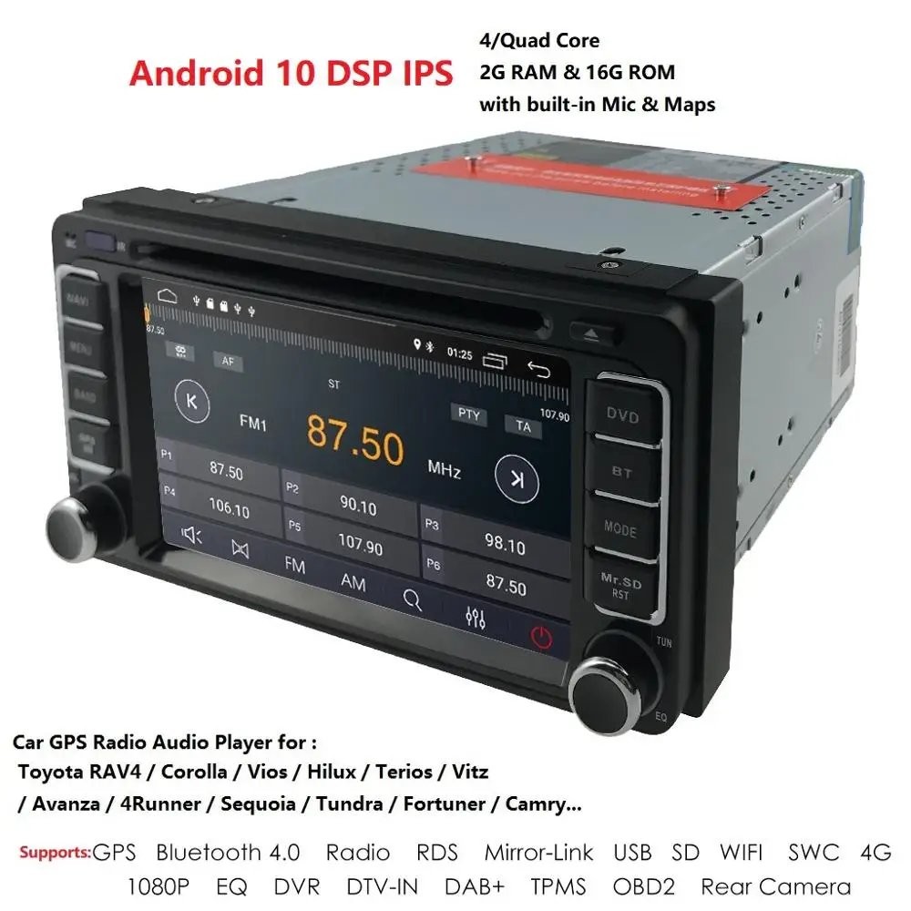 Android RDS IPS автомобиля GPS стерео система со спутниковой навигацией BT USB радио