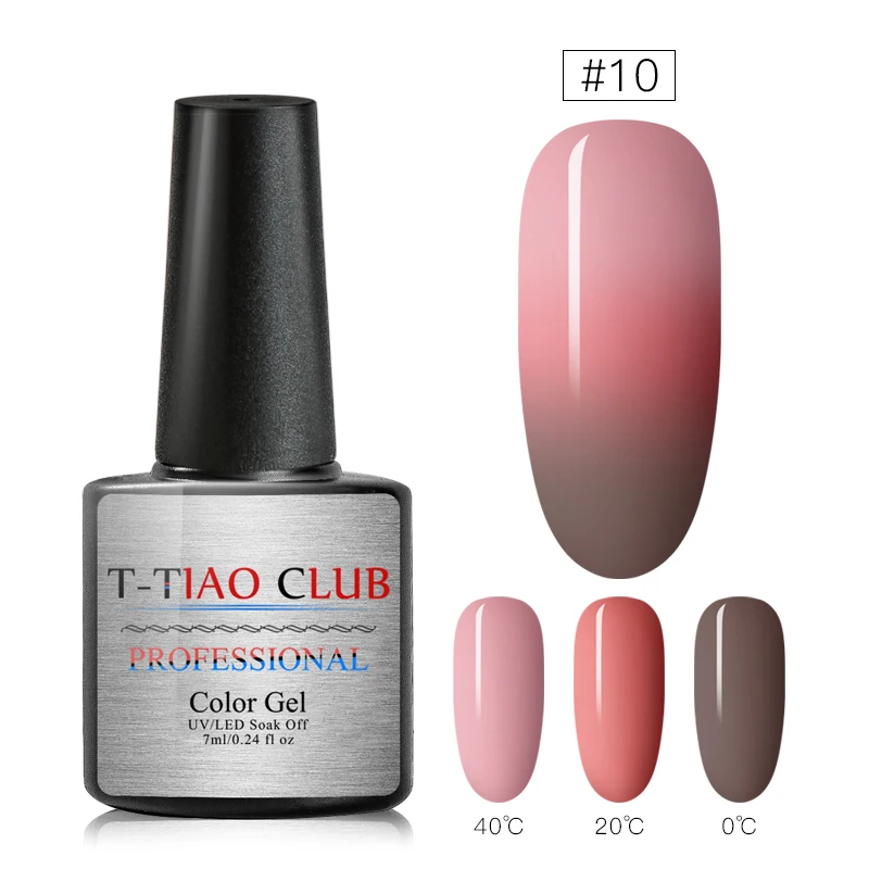 T-TIAO CLUB, 8 мл, температурный гель для изменения цвета, лак для ногтей, Термальный ультра-тонкий блеск, 3 цвета, замочить от УФ-ногтей, Гель-лак - Цвет: FFH566