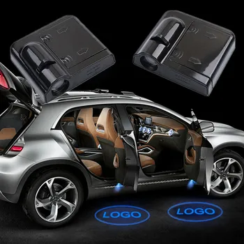 

2 LED Car Door welcome light Wireless Laser Projector Logo Ghost Shadow Light Courtesy lamp for Ford BMW Toyota Hyundai Audi