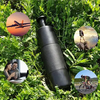 

New-Portable Mini Pump Espresso Maker-Handheld Pressure Manual Coffee Machine for Camping Travel Outdoor Home and Office