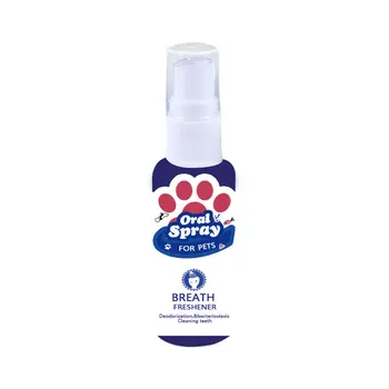 

Pet Breath Freshener Spray Dog Teeth Cleaner Fresh Breath Mouthwash Non-toxic Healthy Dental Care Oral Deodorization