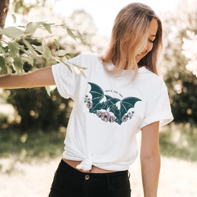 Bats For You цветная футболка с принтом милые женские графические забавные Молодежные