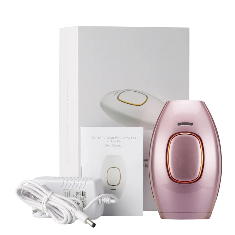 Pink WITH GIFT BOX 300000 вспышка профессиональная Перманентная IPL лазерная эпиляция удаление волос электрическая фотография женщины безболезненное устройство для удаления волос - Color: Pink WITH GIFT BOX