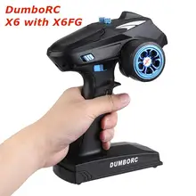 DumboRC X6 RC передатчик 2,4G 6CH с приемником X6FG аксессуары радиоуправляемого автомобиля с дистанционным управлением лодка Танк RC автомобиль для м...