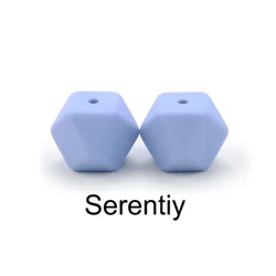 LOFCA Premium Silicone Beads - Hexagon Design for Jewelry Crafting and Accessories, 10PCS (Serenity)