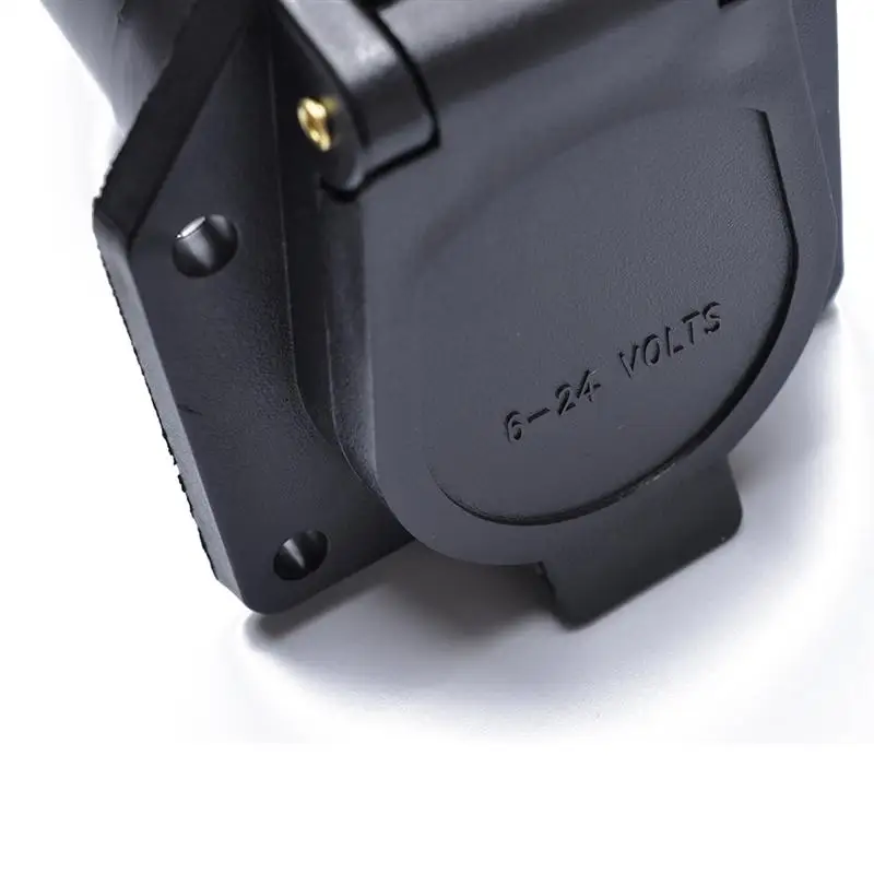 12V 7 Pin Round Trailer Plug 7 Way Socket Adapter Wiring Connector for American car Trailer accessories