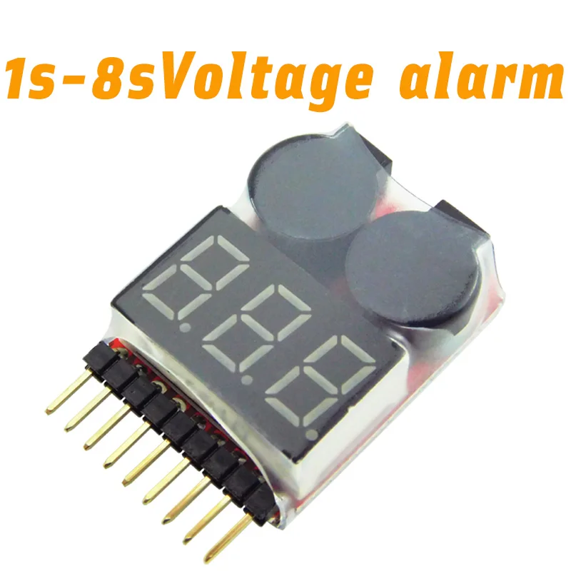 

1Pcs/2Pcs 1S-8S battery voltage alarm (3.7-29.6V)Battery Buzzer Alarm