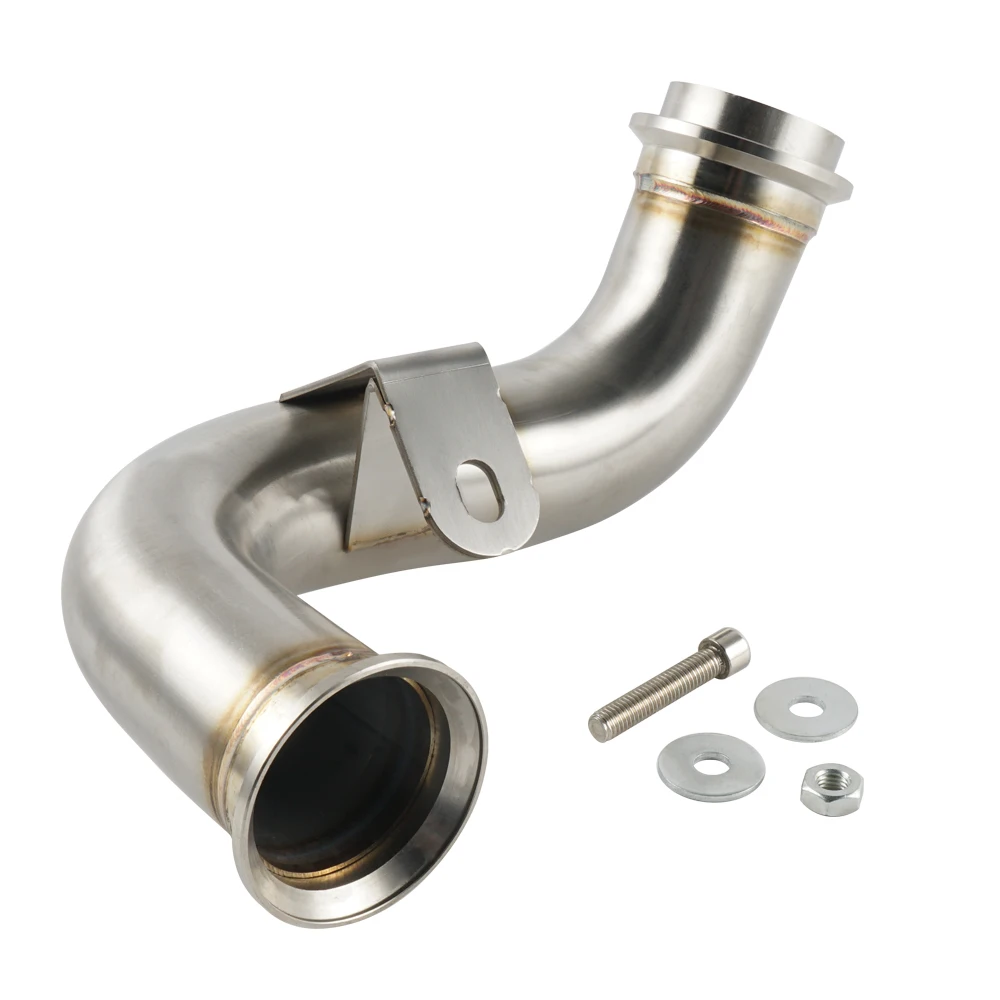 Motorcycle Exhaust Link Pipe For KTM 790 Adventure / R 2019-2021 2020 790 Adventure Decat Pipe Exhaust Catalyst Delete Pipe Motorcycle Exhaust Link Pipe For KTM 790 Adventure / R 2019-2021 2020 790 Adventure Decat Pipe Exhaust Catalyst Delete Pipe