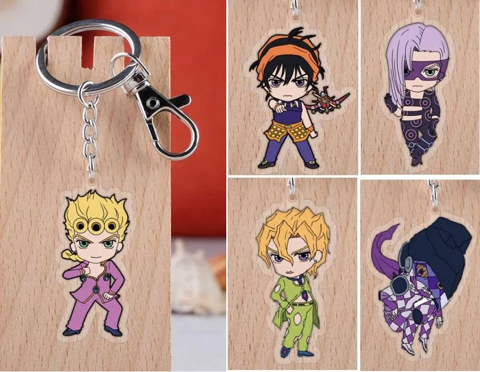 JOJOS Необычные Приключения японского аниме брелок акриловый