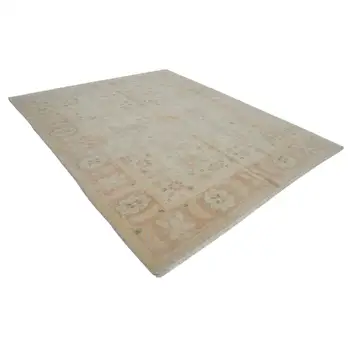 

248x301 Cm Beige Handmade Oushak Rug-8x10 Ft