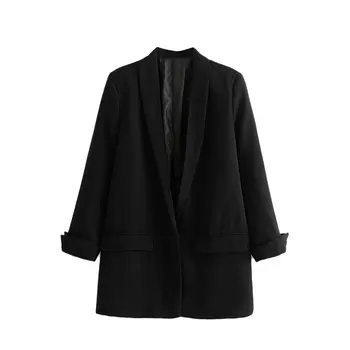 

Women's Blazer Suit Jacket Coat Casual Solid Color Single Button Coat OL Blazer Suit