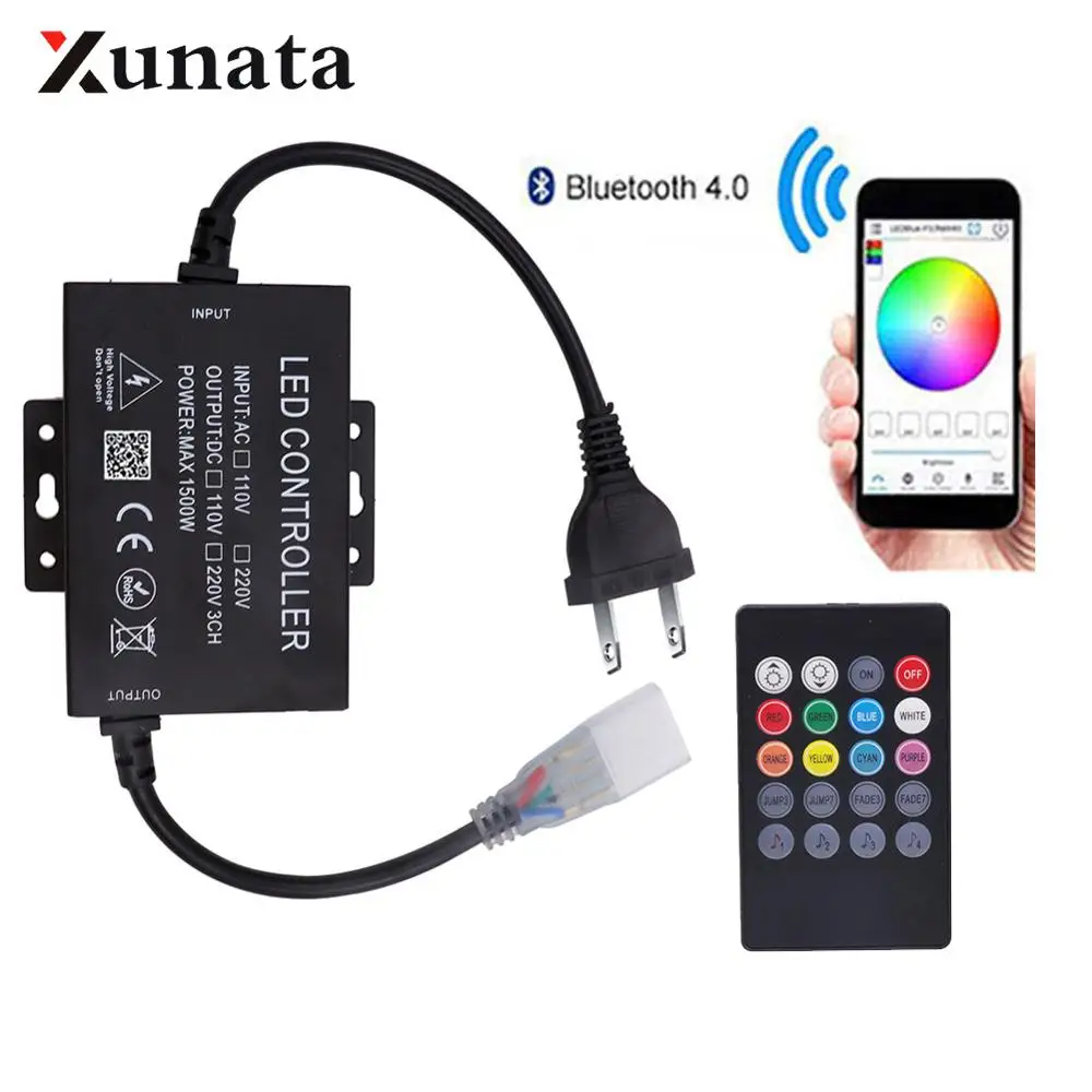 Music Bluetooth Controller Dimmer 750W 1500W US 110V EU AU UK 220V For
