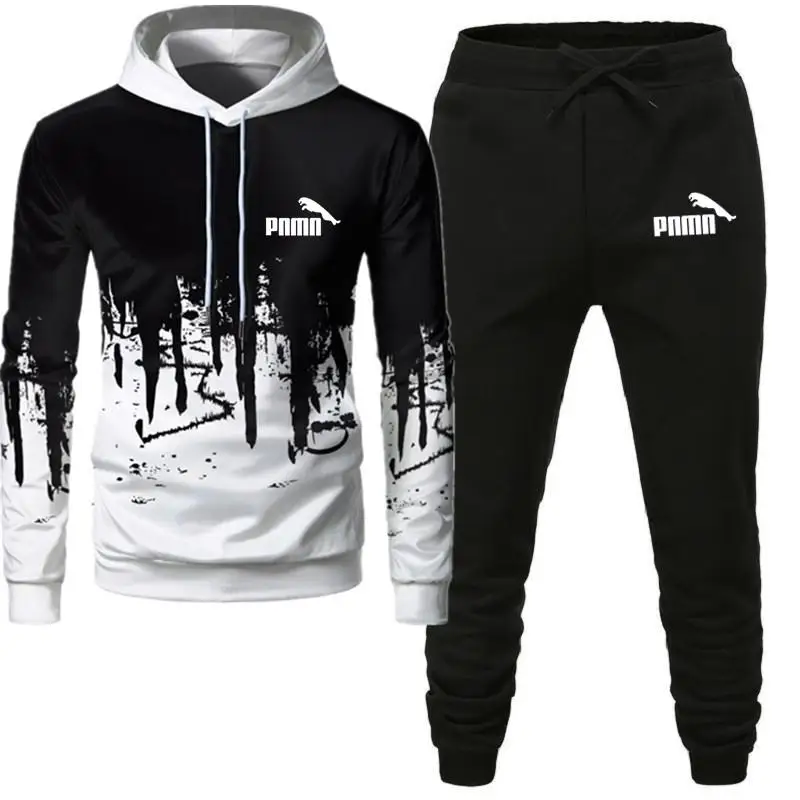 Movement2 Pieces Sets Tracksuit Men Hooded Sweatshirt+pants Pullover Hoodie Sportwear Suit Casual Men Clothes Size S-4XL Movement2 Pieces Sets Tracksuit Men Hooded Sweatshirt+pants Pullover Hoodie Sportwear Suit Casual Men Clothes Size S-4XL