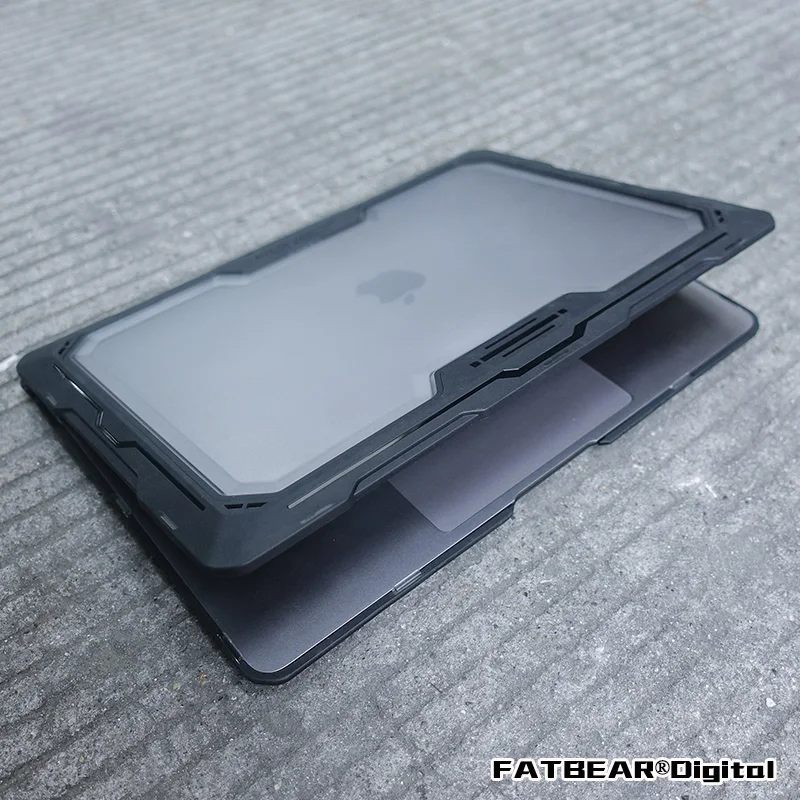 Fatbear-estojo de Pele à Prova de Choque Militar Capa para Macbook Air 13 13.3 13.6 Pro 13 2023 2023 m2 m1 - Imagem 2