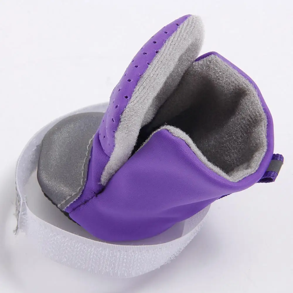 4Pcs Reflective Dog Puppy Shoes Pomeranian Teddy Bichon Soft soled Pet