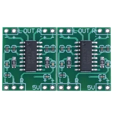 Super Mini PAM8403 2*3W D Class Digital Amplifier Board 2.5-5V USB Power Green+Silver