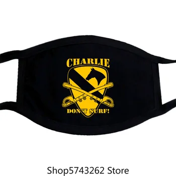 

Apocalypse Now Charlie Dont Surf 2Black Mask Washable Reusable Mask for Unisex Black
