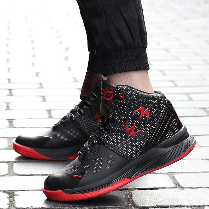 

Sports Running Shoes Men's Hight-top Curry Combat Boots Students Couples Trend Casual Shoes Breathable Live Training Basketball