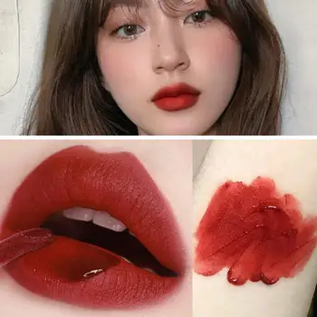 

3 Color/Set Hot Lip Gloss Makeup Liquid Lipstick Mirror Non-stick Surface Tint Moisturizing Lipgloss Lip Glaze Lasting Red R3J0