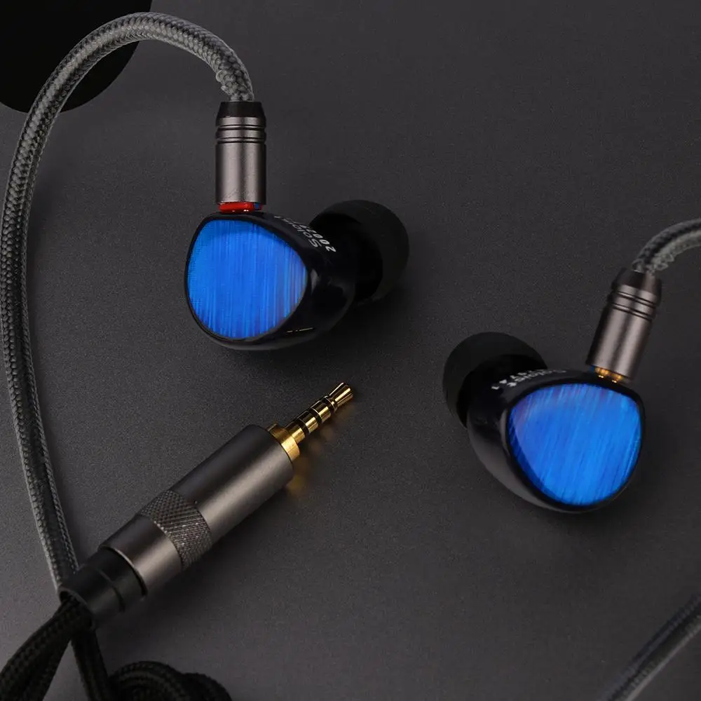 Shuoer Soloist Liquid Silicone Kevlar Driver HiFi Music Monitor In ear Earphones w 6N OCC 2Pin Cable for Audiophiles Musicians