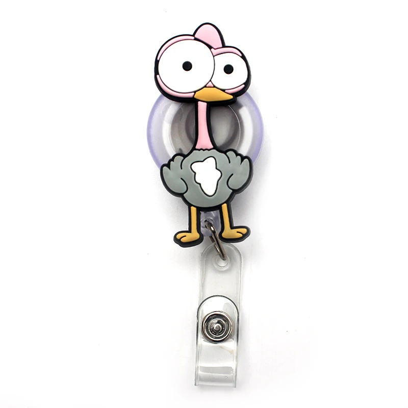 Big Eye Wild Animals Style Retractable Badge Reel For Nurse