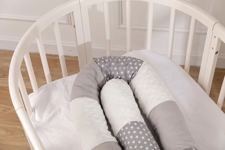 Бампер для детской кровати со звездами, защита для кроватки, подушка для детской кроватки, скандинавские постельные принадлежности для детской кроватки, бамперы для детской комнаты, 250 см