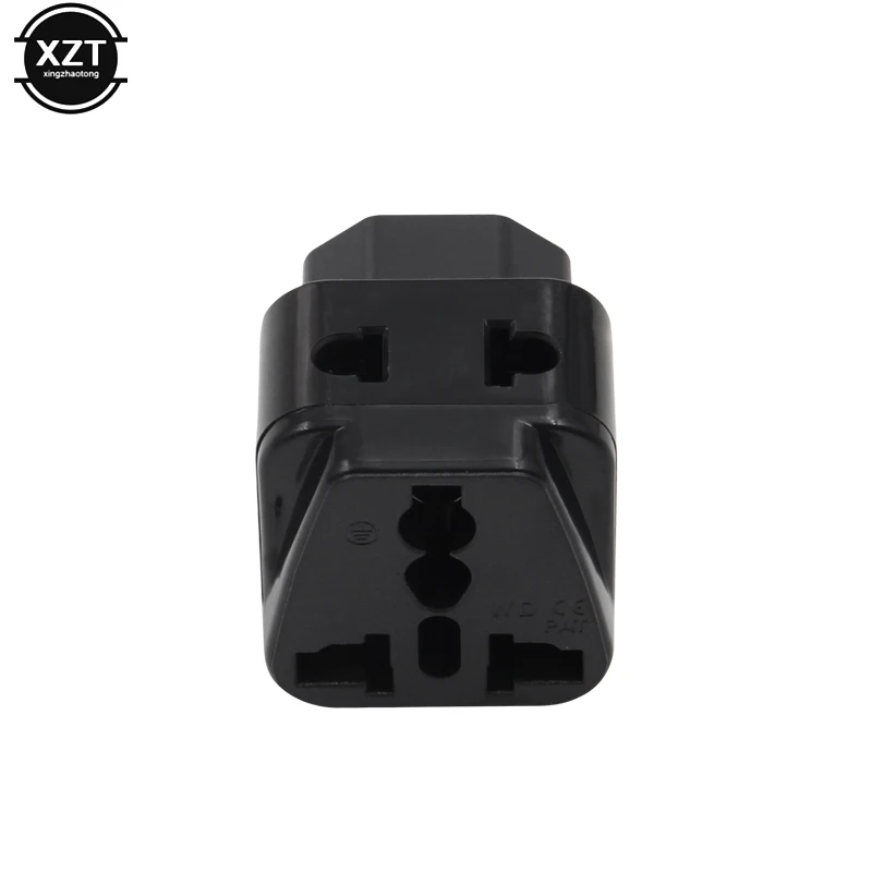 2 in 1 IEC 320 C14 Male to C13 Female Power Adapter PDU/UPS C13 Universal Female AU/US/UK/EU special conversion plug