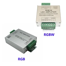 

LED RGBW / RGB Amplifier DC12V - 24V 24A 3CH 4CH Output Power Repeater Console Controller For Strip Light