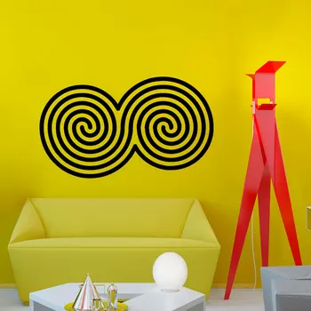 

Spirals Wall Decals Vinyl Art Home Decor Removable Self Adhesive Living Room Indian Mandala Pattern Wall Stickers