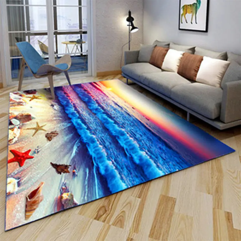 3D Printed Bathroom Mat Rug Kit Non-slip Bath Mats Floor Carpet Pet Pad Large Size Door Floor Seat Mattress Decor Doormats