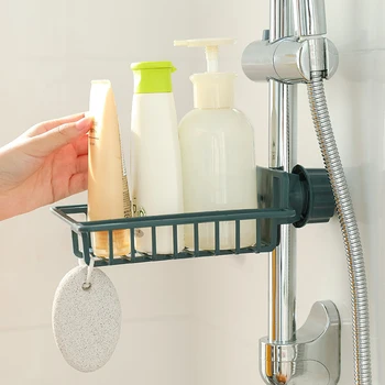 

Useful Kitchen Bathroom Sink Faucet Storage Shelf Sponge Soap Dish Cloth Drain Rack Pool Rag Storage Organizer Holder Shelf