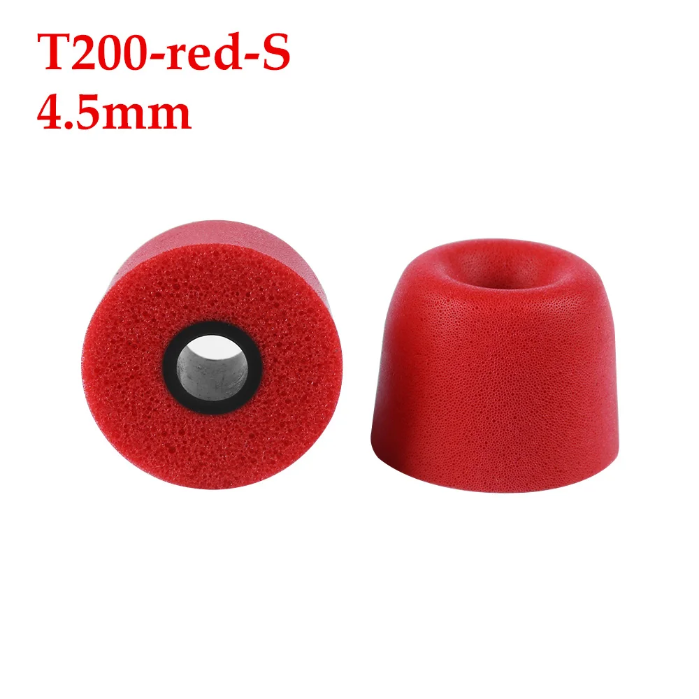 T200 S red 1 пара T100 T200 T400 наконечники для наушников поролоновые губки амбушюры для наушников 3/5 мм аксессуары для гарнитуры шумоизолирующие наушники - Цвет: T200 S red