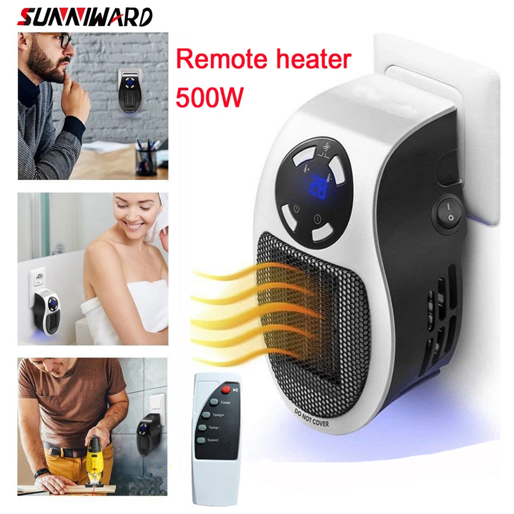 

Remote Control Space Heater Portable Heater 220V Heating Up The Temperature of The Wall Getting Warmer with All The Campers
