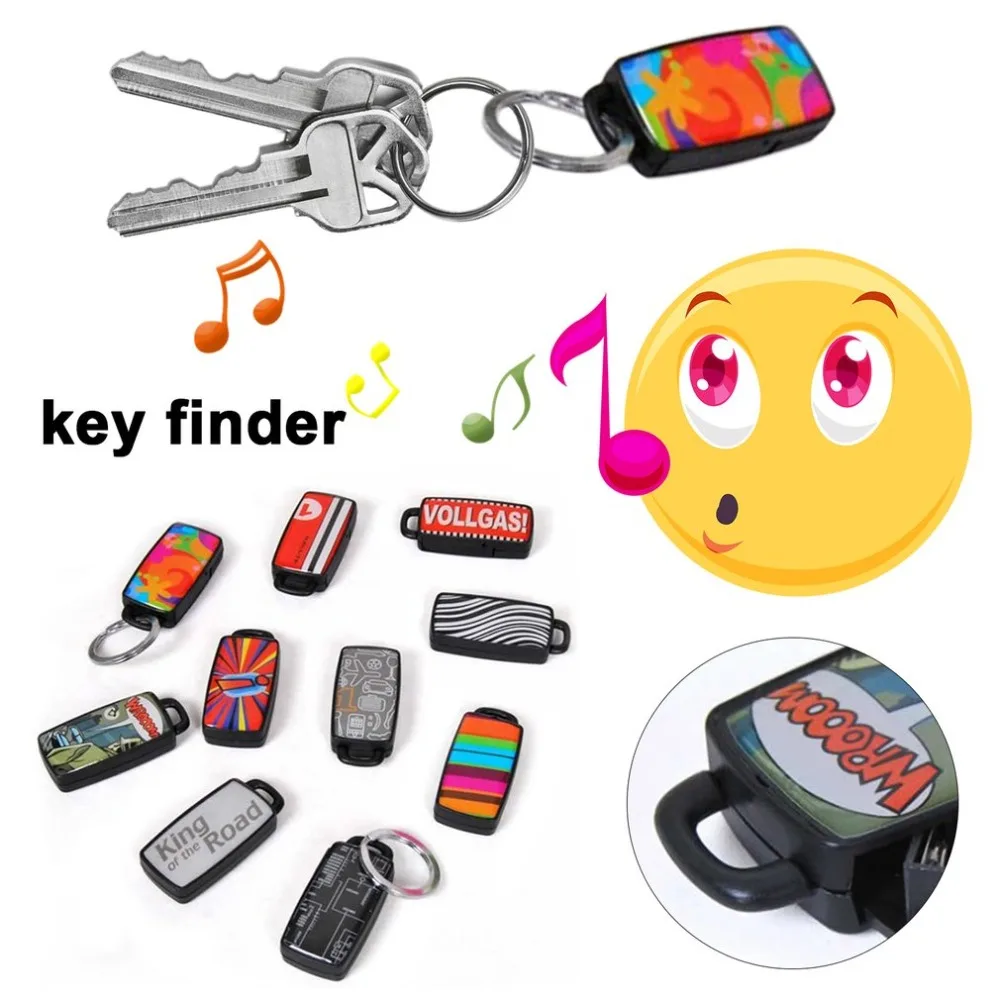 Мини-брелок для ключей от потери, мигающий звуковой сигнал, удаленная Детская сумка для ключей, кошелек, локаторы, Детская сигнализация