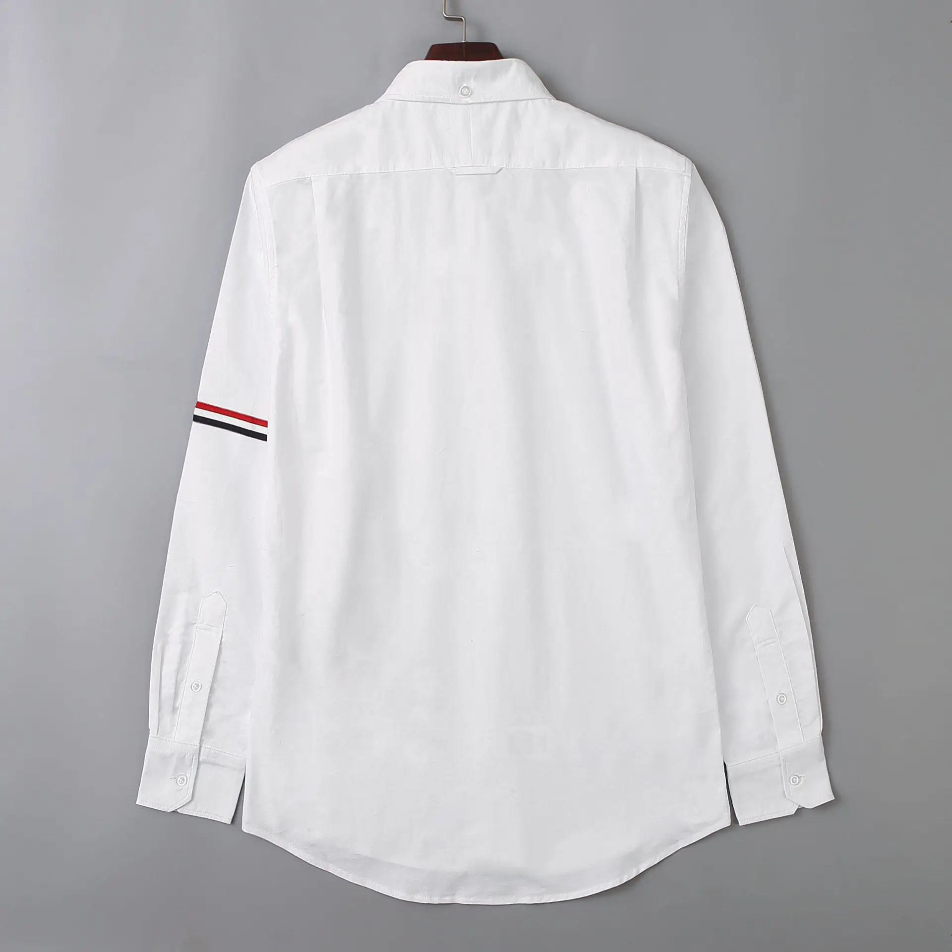 Новинка 19ss мужские оксфорды классические красочные полосатые модные хлопковые повседневные рубашки рубашка Высокое качество карман с длинными рукавами Топ M 2XL# M52