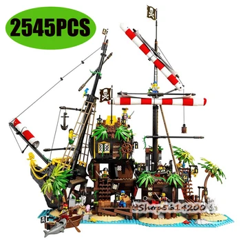 

2020 New Ideas Lepining Pirates of Barracuda Bay 21322 Ship Blocks Bricks Lepinblocks Blocks Toys Kids Birthday Gift