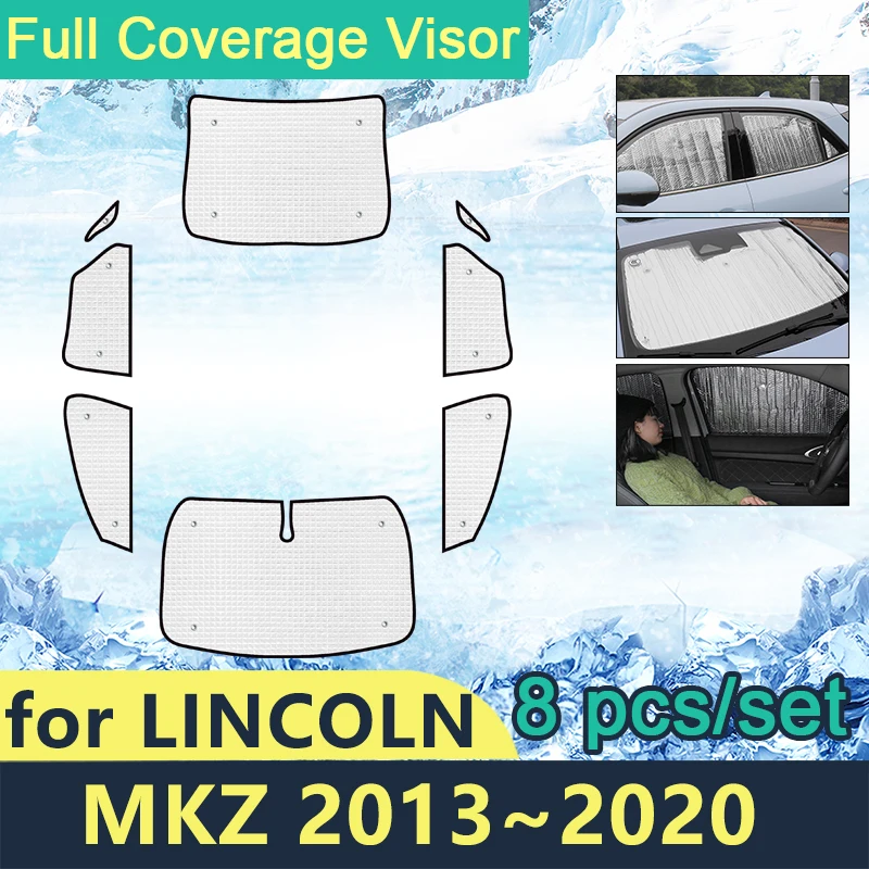 

Full Cover Sunshades For Lincoln MKZ 2013 2014 2015 2016 2017 2018 2019 2020 Car Windshields Accessories Sun Protection Parasol