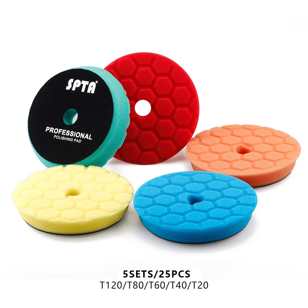 SPTA 3(75mm) & 5(125mm) Car polishing pads Foam Buffing